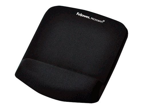 Tapete para rato fellowes com apoio de pulsos plush touch foam preto , Fellowes , 62773 , 0043859718917